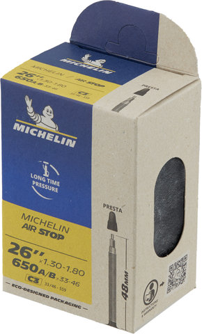 Chambre à Air Michelin Airstop Butyl 1.25 - Noir, Valve AV 34 Mm, Pour Vélo Et VTT - 5
