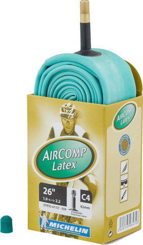 Michelin Chambre à Air Schlauch C4 Aircomp Latex VTT pour 26" - universal/47/57-559 AV 42 mm