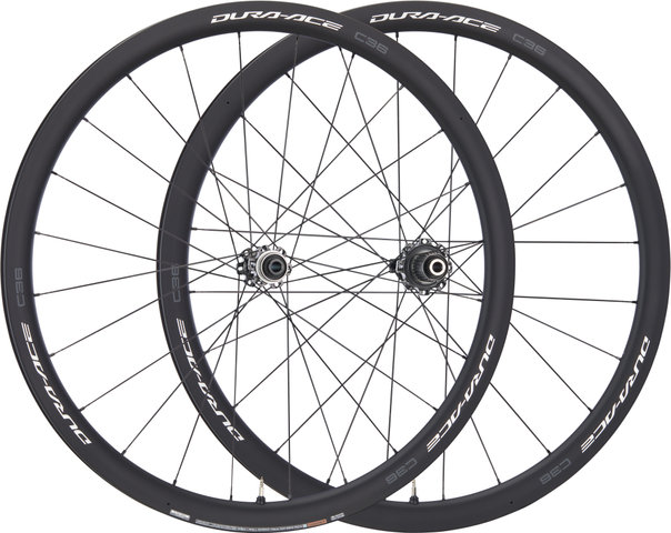 Shimano Set de Roues en Carbone WH-R9270-C36-TL Dura-Ace Disc Center Lock +Sac - noir/set de 28" (avant 12x100 + arrière 12x142) Shimano Road 12 vitesses