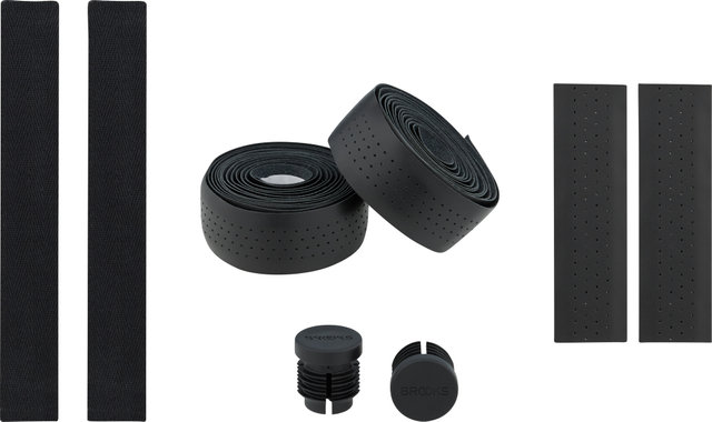 Leather Bar Tape Leder Lenkerband - black/universal