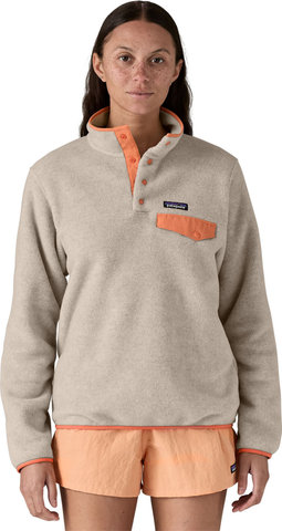Patagonia Suéter Lightweight Synchilla Snap-T Fleece para Mujer - oatmeal heather-heirloom peach/S