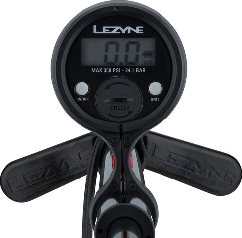 Lezyne Digital Pressure Over Drive Floor Pump - black-glossy/universal