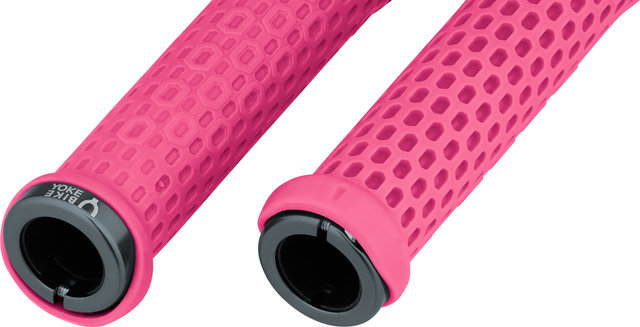 BikeYoke Puños de manillar Grippy - rosa/universal