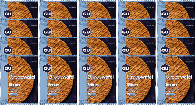 GU Energy Labs Stroopwafel energético - 20 unidades - wild berries