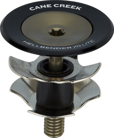 Cane Creek Hellbender 70 Lite Preload Assembly Top Cap w/ Star Nut - black-bronze/1 1/8"