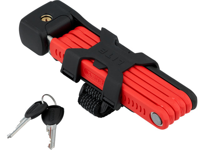 ABUS Antivol Pliant Bordo Lite 6055 avec Attache SH - red/85 cm