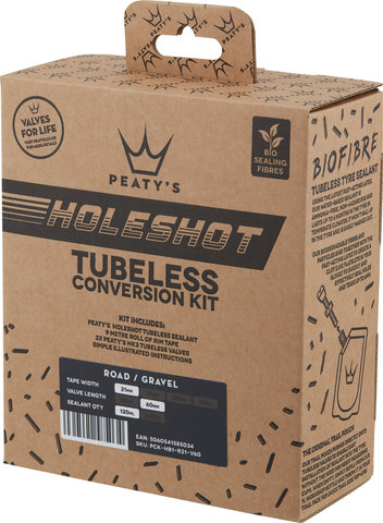 Peatys Holeshot Tubeless Conversion Kit - universal/Road / Gravel