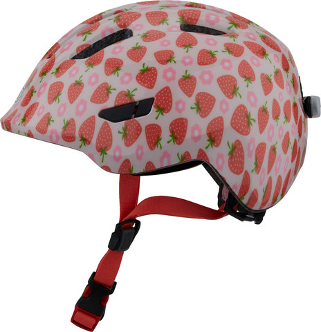 Smiley 3.0 LED Kinderhelm - rose strawberry/45 - 50 cm