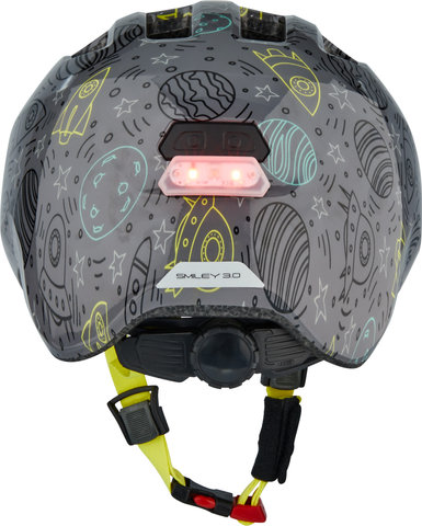 ABUS Casque pour Enfant Smiley 3.0 LED - grey space/50 - 55 cm