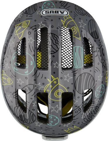 ABUS Casque pour Enfant Smiley 3.0 LED - grey space/50 - 55 cm