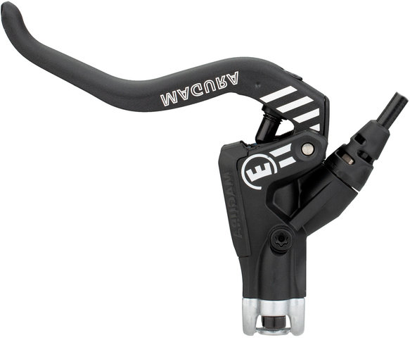 Magura Set de frenos de disco d+t MT4 eSTOP Carbotecture - polished black anodized/set (RD + RT)