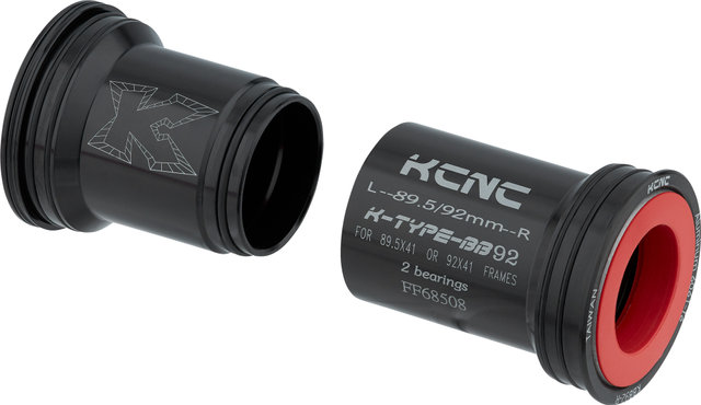KCNC Pressfit Eje de pedalier 41 x 92 mm - negro/Pressfit