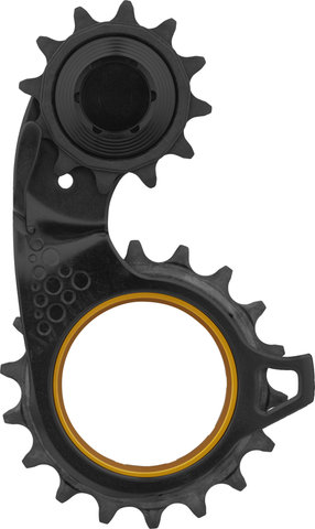 absoluteBLACK Sistema de engranajes HOLLOWcage Carbon Ceramic Oversized SRAMeTap AXS - gold/12 dientes (rueda guía), 18 dientes (rueda tensora)