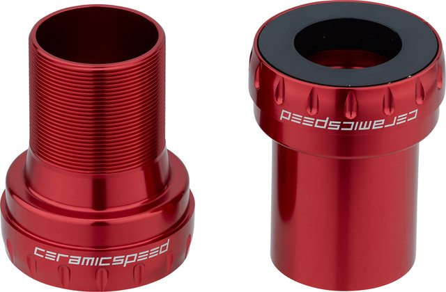 CeramicSpeed Boîtier de Pédalier BB30 Shimano Road 42 x 68 mm - red/BB30