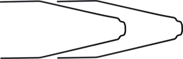 SKS Spare Stays for Front Bluemels Style w/ ESC V Adapters - black/46 mm
