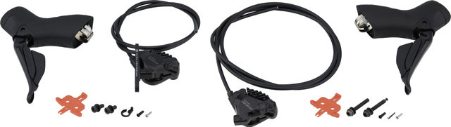 Shimano 105 Front+Rear Set Disc Brake BR-R7170 + Di2 ST-R7170 - black/Set/left/right (side-specific)