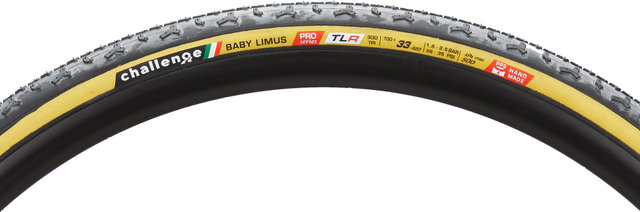 Challenge BABY Limus Pro Handmade TLR 28" Folding Tyre - black-light brown/33-622 (700x33c)