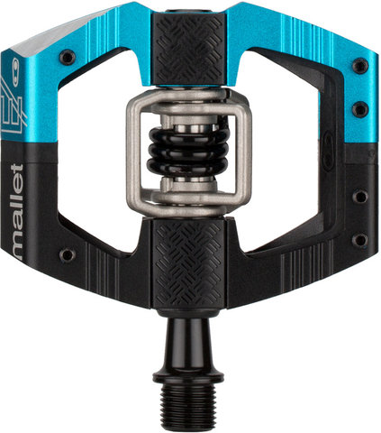 crankbrothers Mallet E LS Klickpedale - black-electric blue/universal