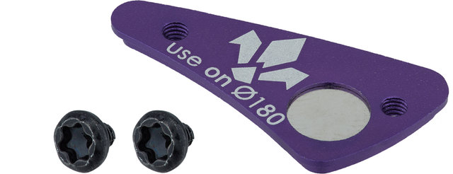 Formula E-Bike Magnet Speed Sensor Adapter für Monolitic Bremsscheiben - ultraviolet/180 mm