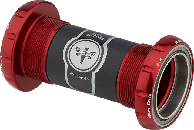 Chris King ThreadFit 30 Bottom Bracket - red/BSA