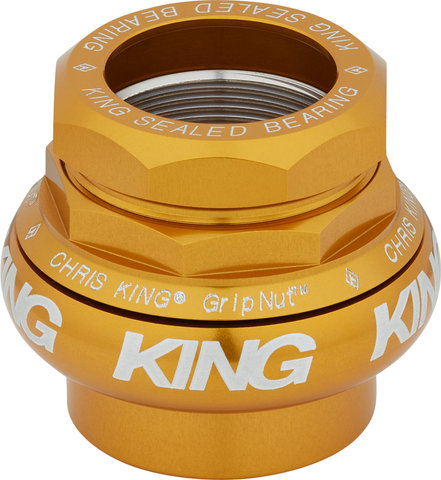 Chris King Juego de dirección roscado GripNut Bold EC30/25,4 - EC30/26 - gold/EC30/25,4 - EC30/26