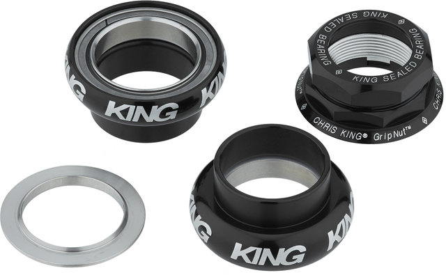 Chris King Juego de dirección roscado GripNut Bold EC30/25,4 - EC30/26 - black/EC30/25,4 - EC30/26