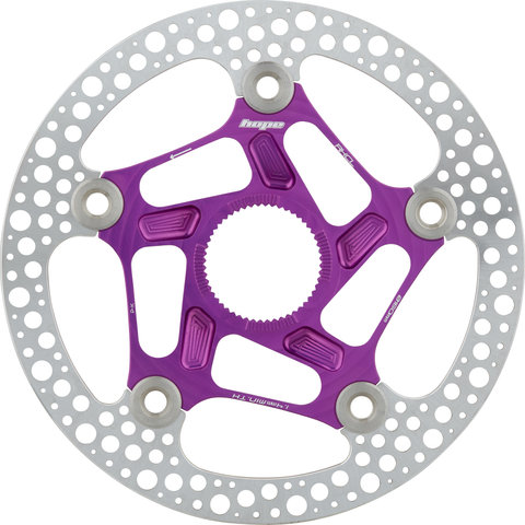 Hope Disco de frenos Road RX Center Lock - purple/160 mm