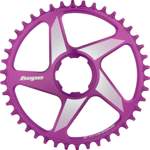 Hope RX Spiderless Direct Mount Kettenblatt - purple/42 Zähne