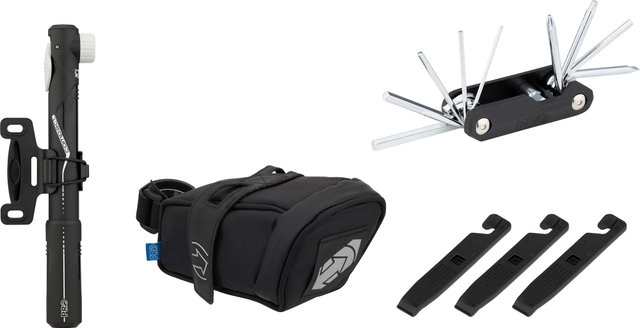 Combipack con bolsa de sillín Medi - negro/0,6 litros