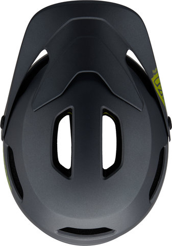 Tyrant MIPS Spherical Helm - matte metallic black-ano lime/55 - 59 cm