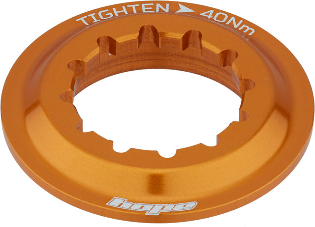 Hope Centre Lock Lockring w/ Internal Gearing - orange/universal