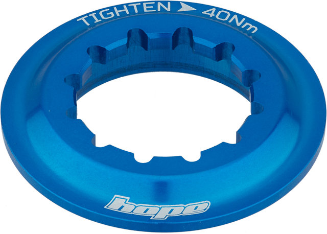 Hope Anillo de bloqueo Center Lock con dentado interno - blue/universal