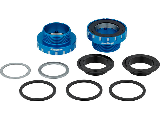 Stainless Steel Bottom Bracket for 30 mm Axle - blue/BSA