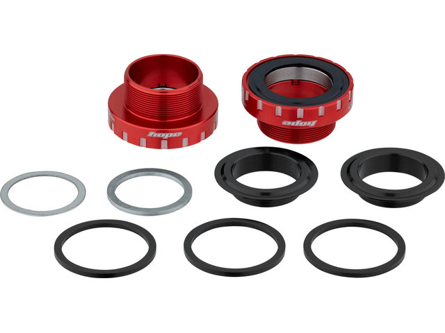 Stainless Steel Bottom Bracket for 30 mm Axle - red/BSA