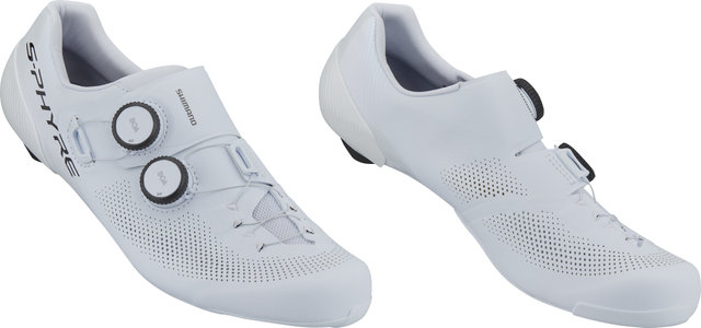 Shimano Zapatillas anchas de ciclismo de ruta S-Phyre SH-RC903E - white/43