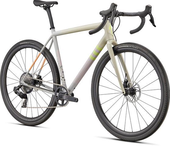Bici Gravel Crux Expert Carbon 28" - white-dove grey-papaya/56 cm