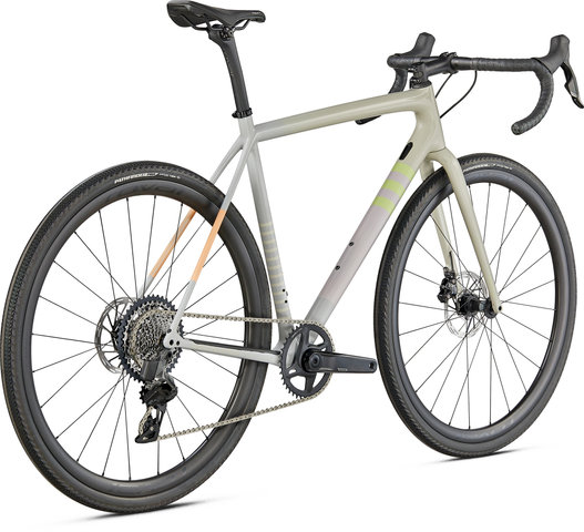 Bici Gravel Crux Expert Carbon 28" - white-dove grey-papaya/56 cm