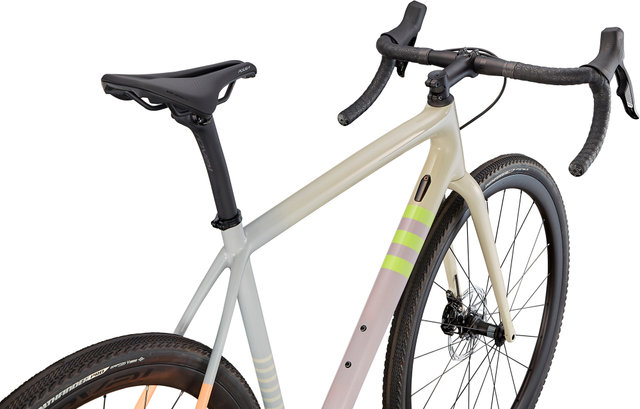 Bici Gravel Crux Expert Carbon 28" - white-dove grey-papaya/56 cm