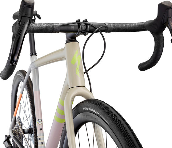 Bici Gravel Crux Expert Carbon 28" - white-dove grey-papaya/56 cm