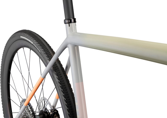 Crux Expert Carbon 28" Gravel Bike - white-dove grey-papaya/56 cm