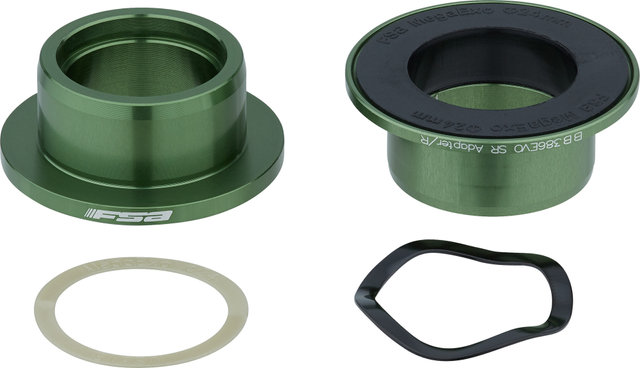 FSA BB386EVO to 24 SRAM GXP Bottom Bracket Adapter - green/universal