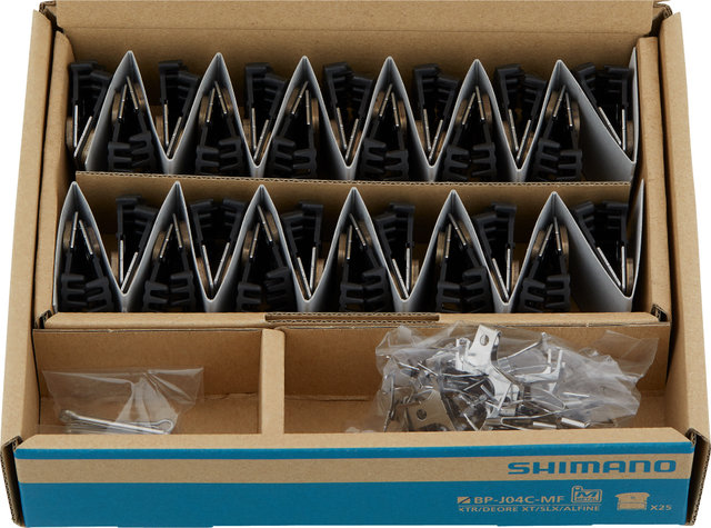Shimano Pastillas de frenos J04C-MF para XTR, XT, SLX - 25 pares - universal/metal