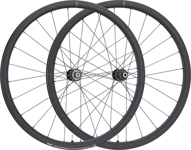 Shimano Set de Roues en Carbone WH-RS710-C32-TL Disc Center Lock - noir/Set de 28" (avant 12x100 + arrière 12x142) Shimano