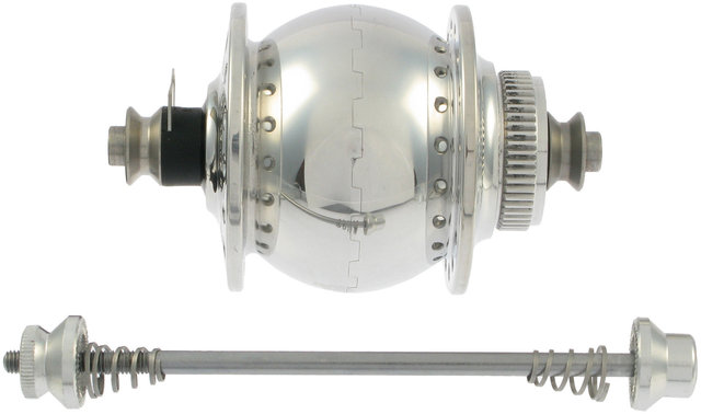 Delux Disc Center Lock Nabendynamo - poliert/32 Loch