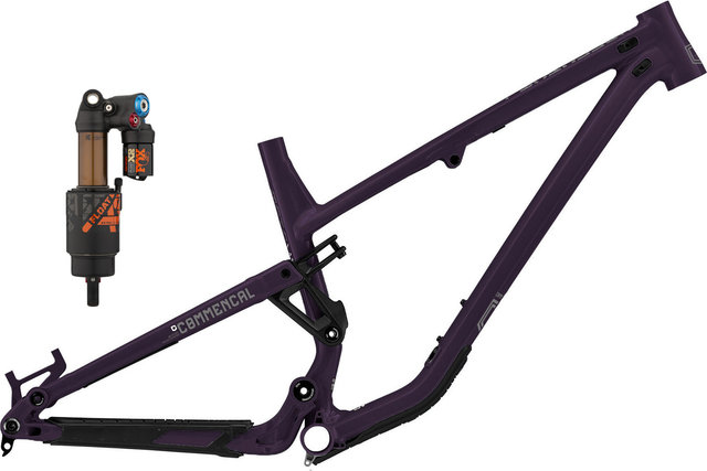 COMMENCAL Kit de cuadro Meta TR 29" con amortiguador Fox Float X2 Modelo 2022 - metallic purple | 140 mm | L | 12 mm Eje Pasante