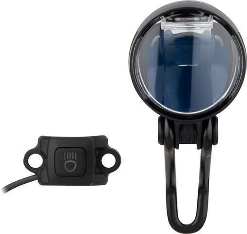 busch+müller Lampe Avant à LED IQ-XS E High Beam pour E-Bikes (StVZO) - noir/150 lux