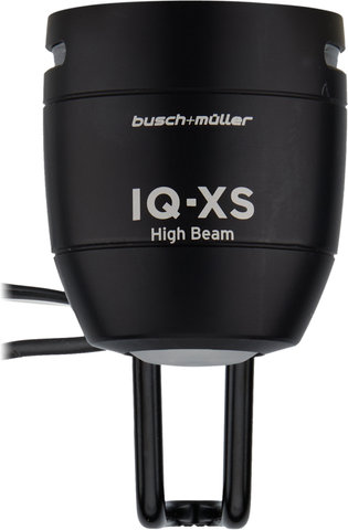 busch+müller IQ-XS E High Beam LED Front Light for E-bikes - StVZO approved - black/150 lux