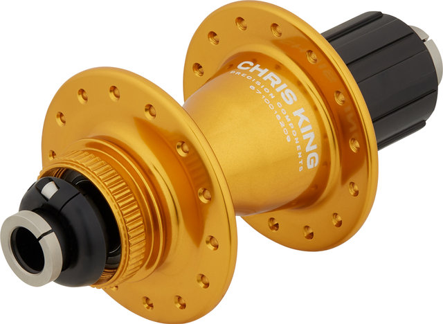 Chris King Buje RT R45 Disc Center Lock - gold/12 x 142 mm / 28 agujeros / Shimano