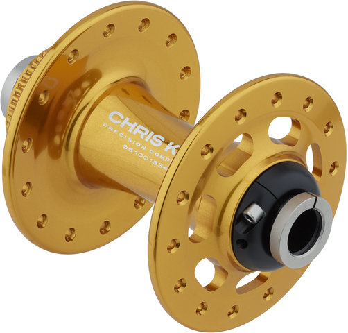 Chris King Buje delantero R45 Disc Center Lock - gold/12 x 100 mm / 28 agujeros