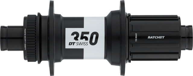 DT Swiss 350 Classic Road Disc Center Lock HR-Nabe - schwarz/12 x 142 mm / 24 Loch / Shimano